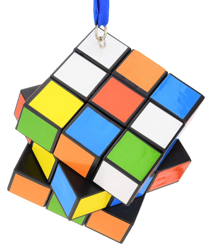 Tree Buddees Christmas Ornaments Tree Buddees Colored Cube Puzzle with Blue String - Image 5